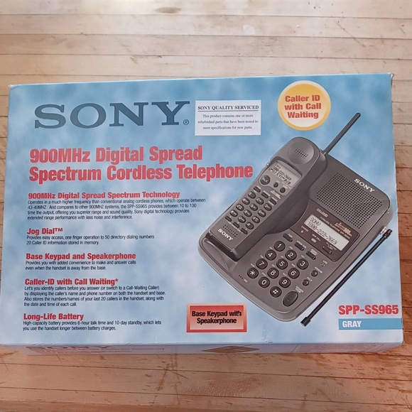 Sony Cordless Telephone with Caller ID - Picture 1 of 4